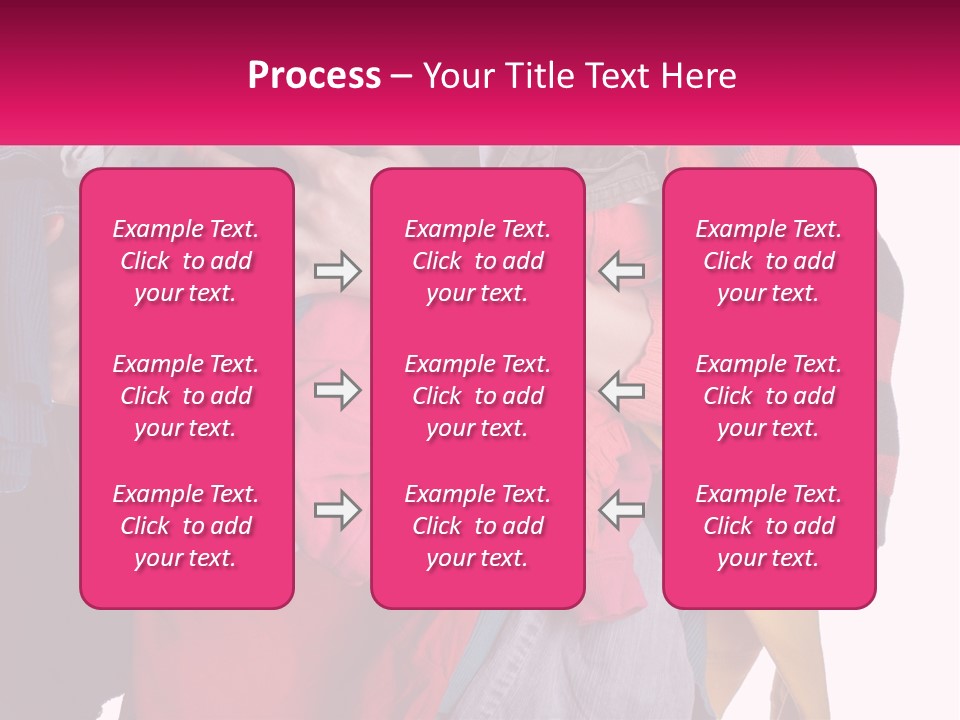 A Woman Is Holding A Pile Of Clothes PowerPoint Template