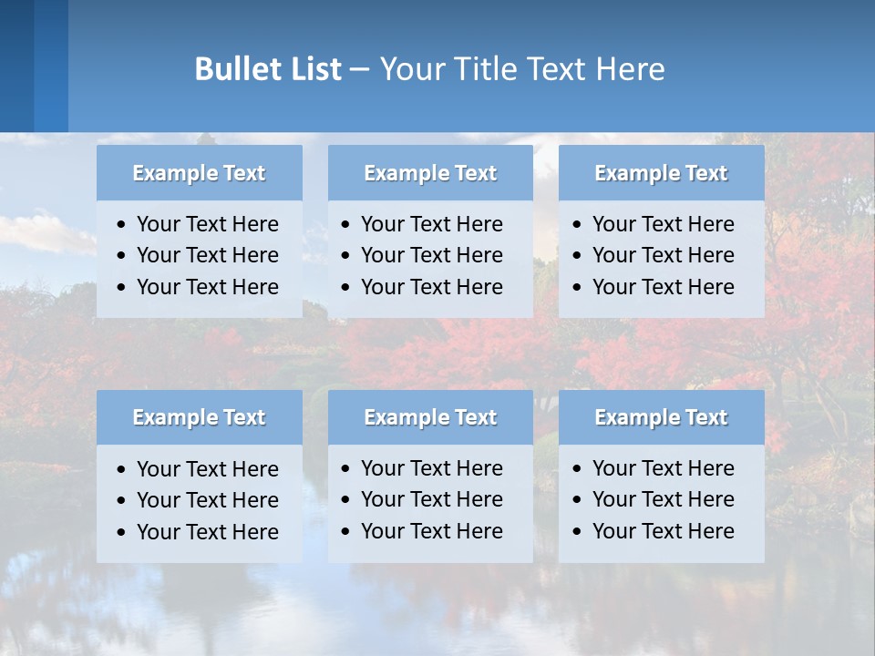 A Pagoda In The Middle Of A Pond Surrounded By Trees PowerPoint Template
