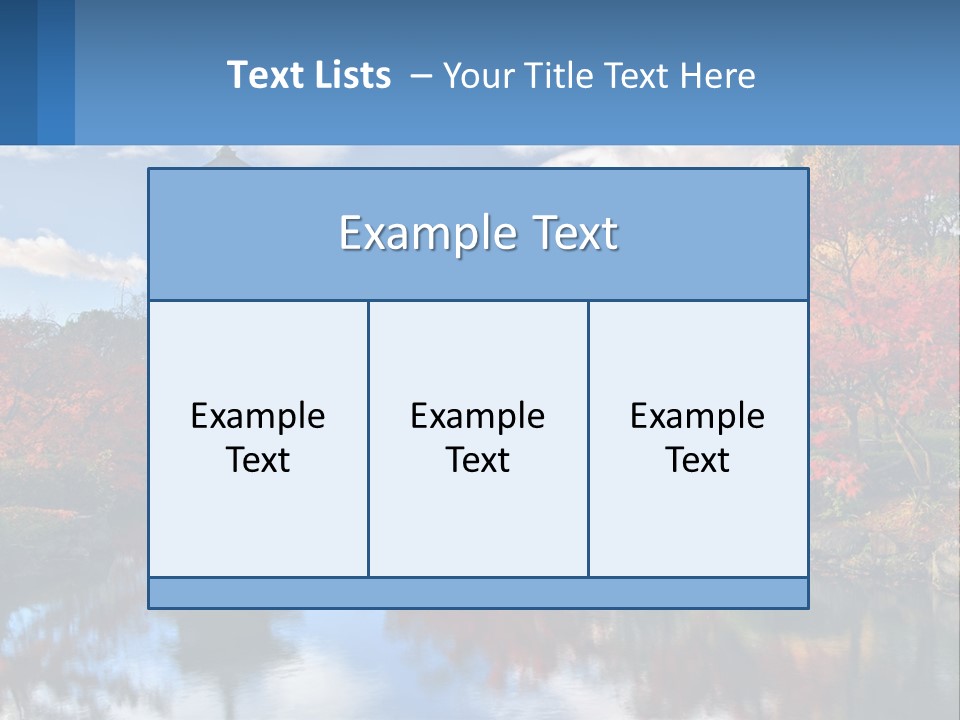 A Pagoda In The Middle Of A Pond Surrounded By Trees PowerPoint Template