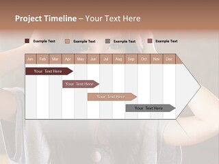 A Woman Is Holding Her Hair In Front Of Her Head PowerPoint Template