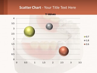 A Dental Model Of A Tooth With A Brace On Top Of It PowerPoint Template