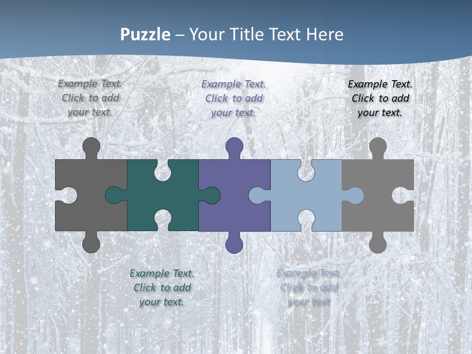 A Snowy Forest Powerpoint Presentation PowerPoint Template