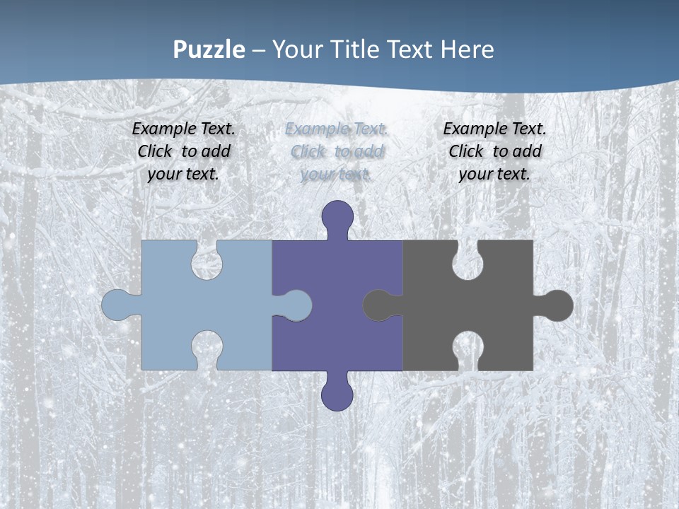 A Snowy Forest Powerpoint Presentation PowerPoint Template