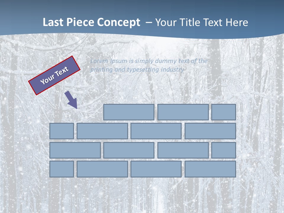 A Snowy Forest Powerpoint Presentation PowerPoint Template