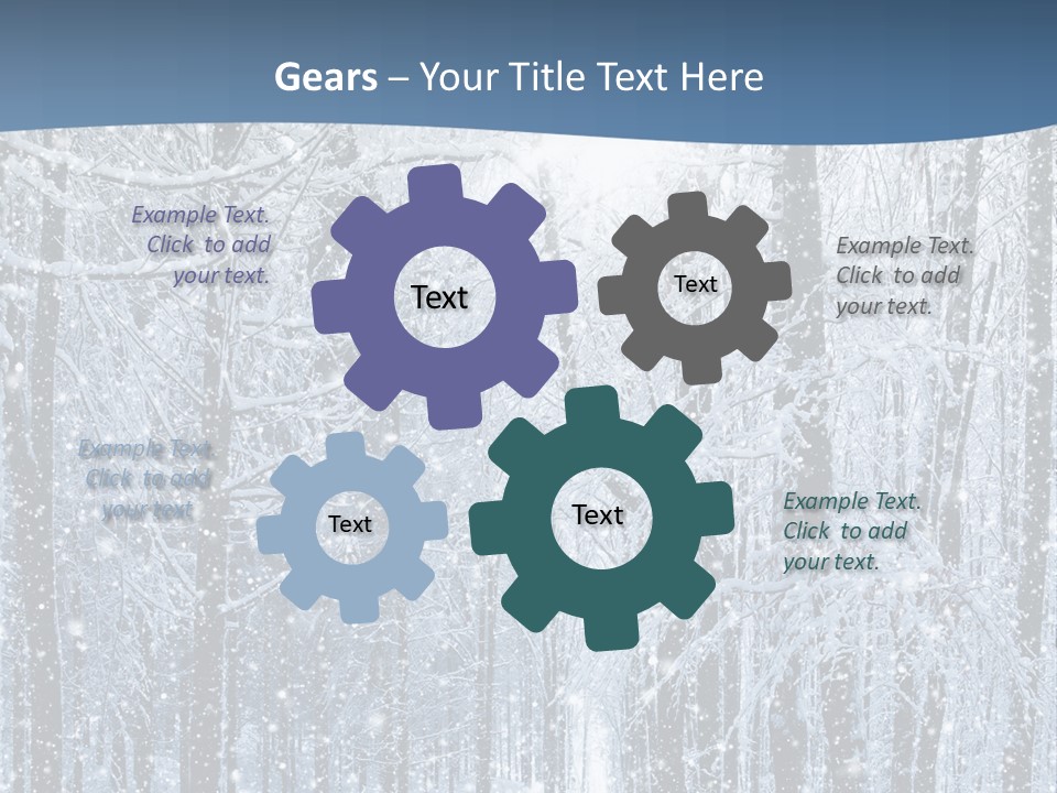 A Snowy Forest Powerpoint Presentation PowerPoint Template