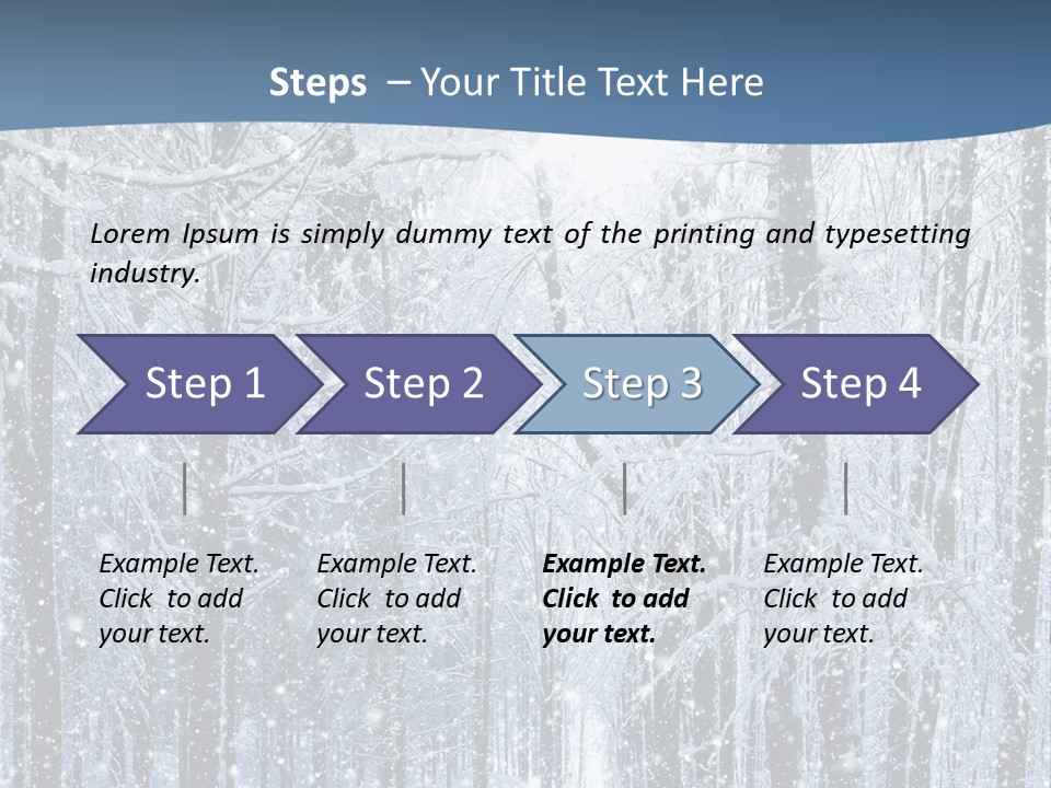 A Snowy Forest Powerpoint Presentation PowerPoint Template