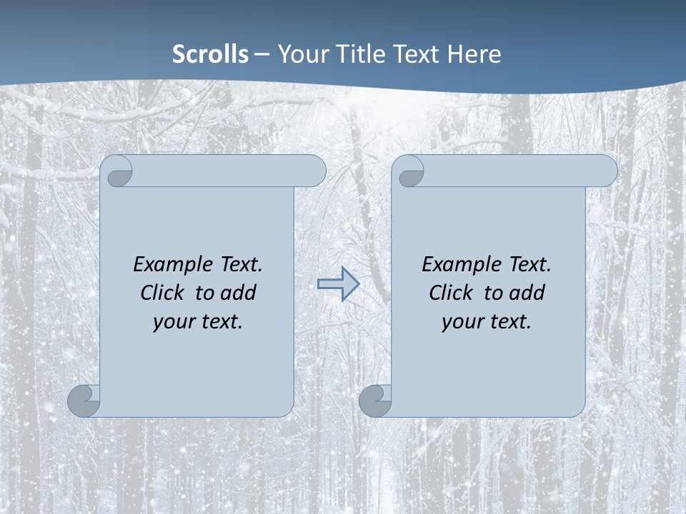 A Snowy Forest Powerpoint Presentation PowerPoint Template