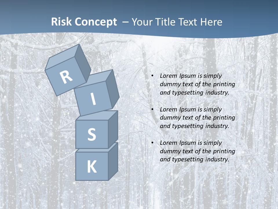 A Snowy Forest Powerpoint Presentation PowerPoint Template