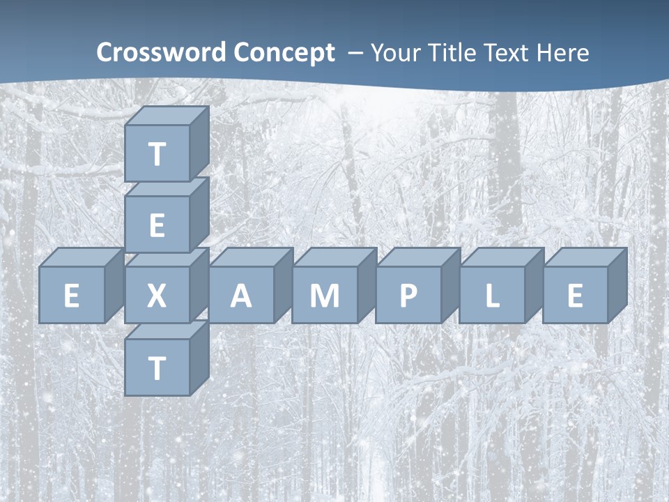 A Snowy Forest Powerpoint Presentation PowerPoint Template