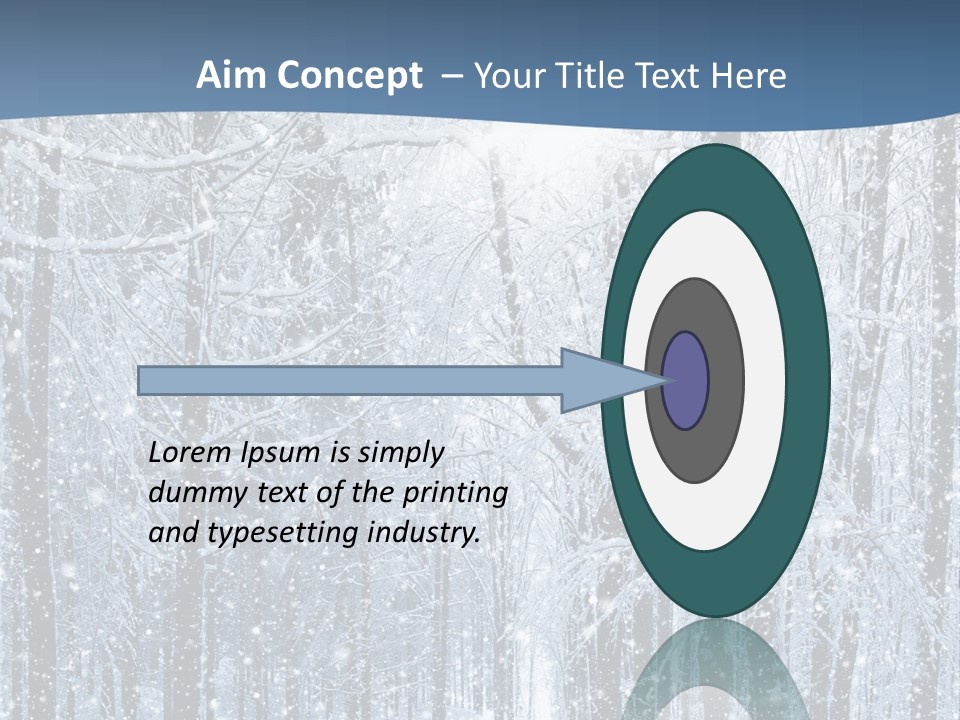 A Snowy Forest Powerpoint Presentation PowerPoint Template