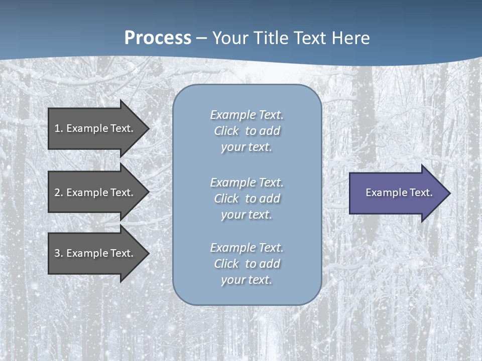 A Snowy Forest Powerpoint Presentation PowerPoint Template