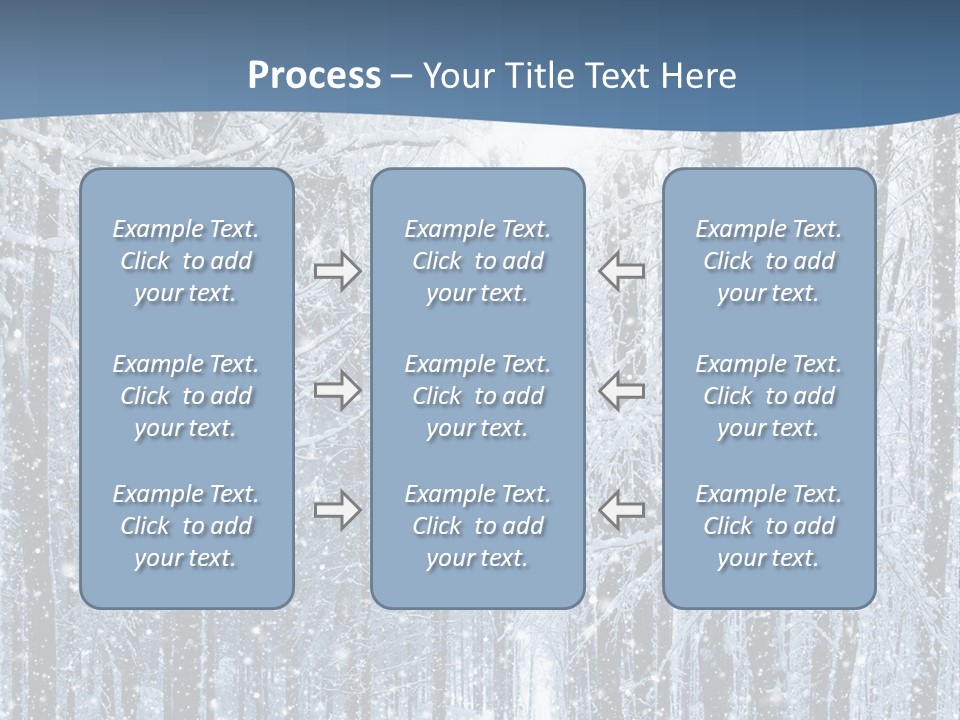 A Snowy Forest Powerpoint Presentation PowerPoint Template