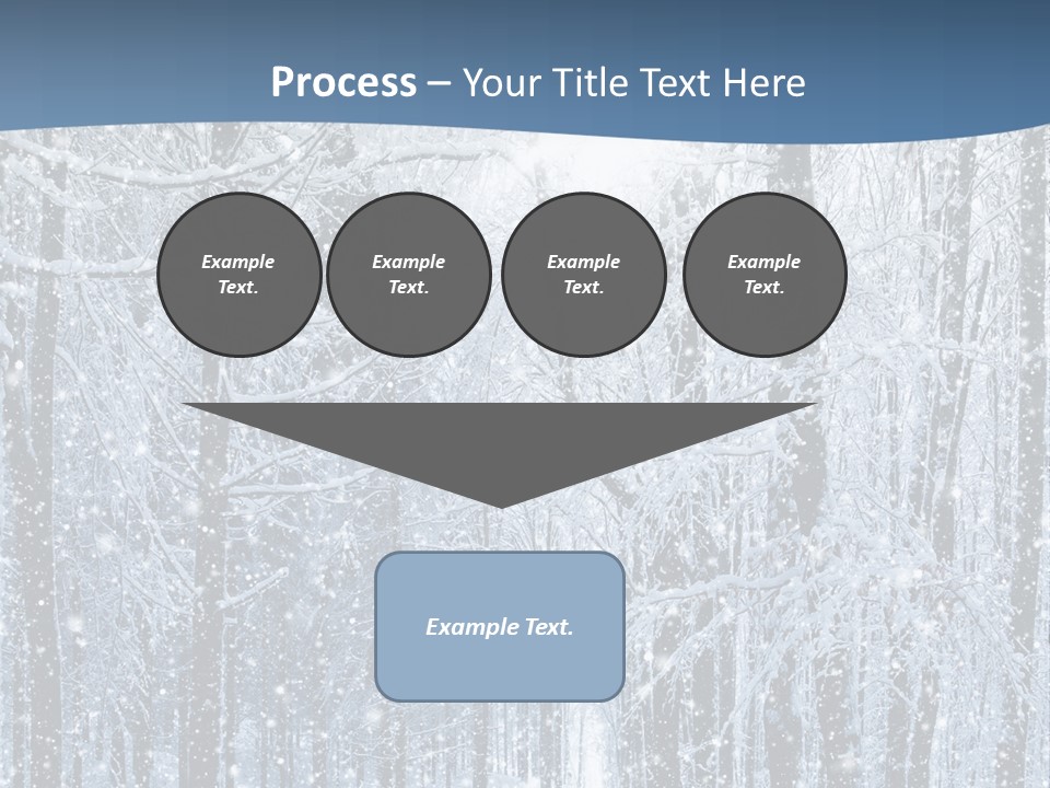 A Snowy Forest Powerpoint Presentation PowerPoint Template