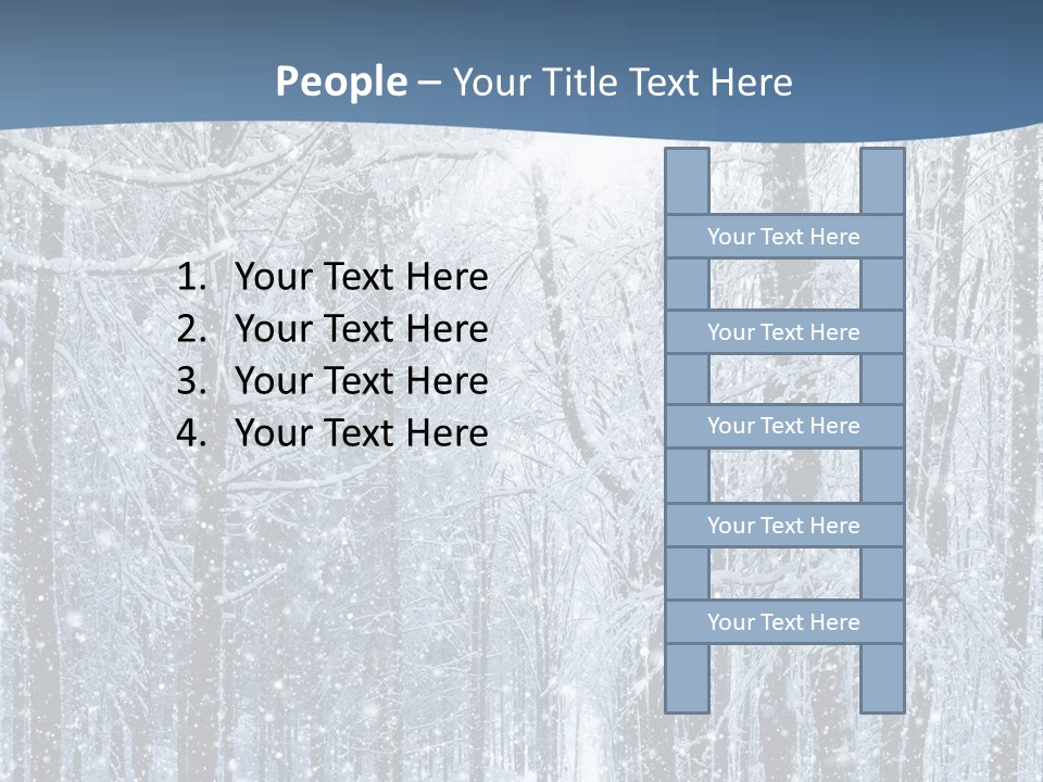 A Snowy Forest Powerpoint Presentation PowerPoint Template