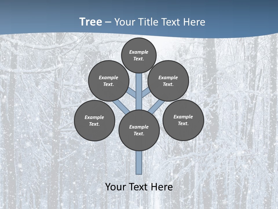 A Snowy Forest Powerpoint Presentation PowerPoint Template