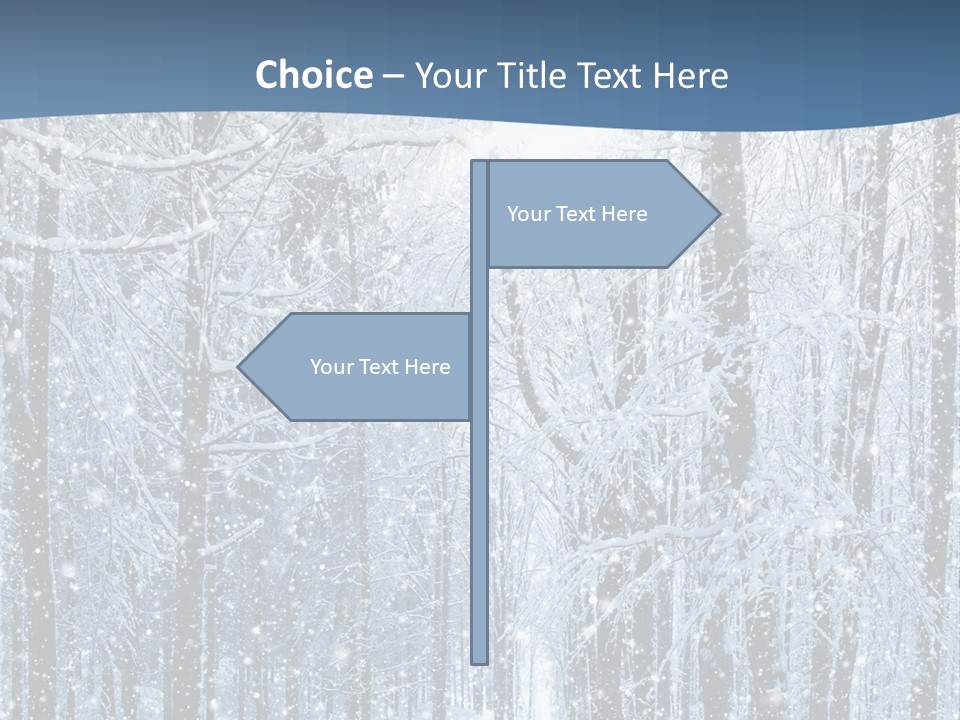 A Snowy Forest Powerpoint Presentation PowerPoint Template