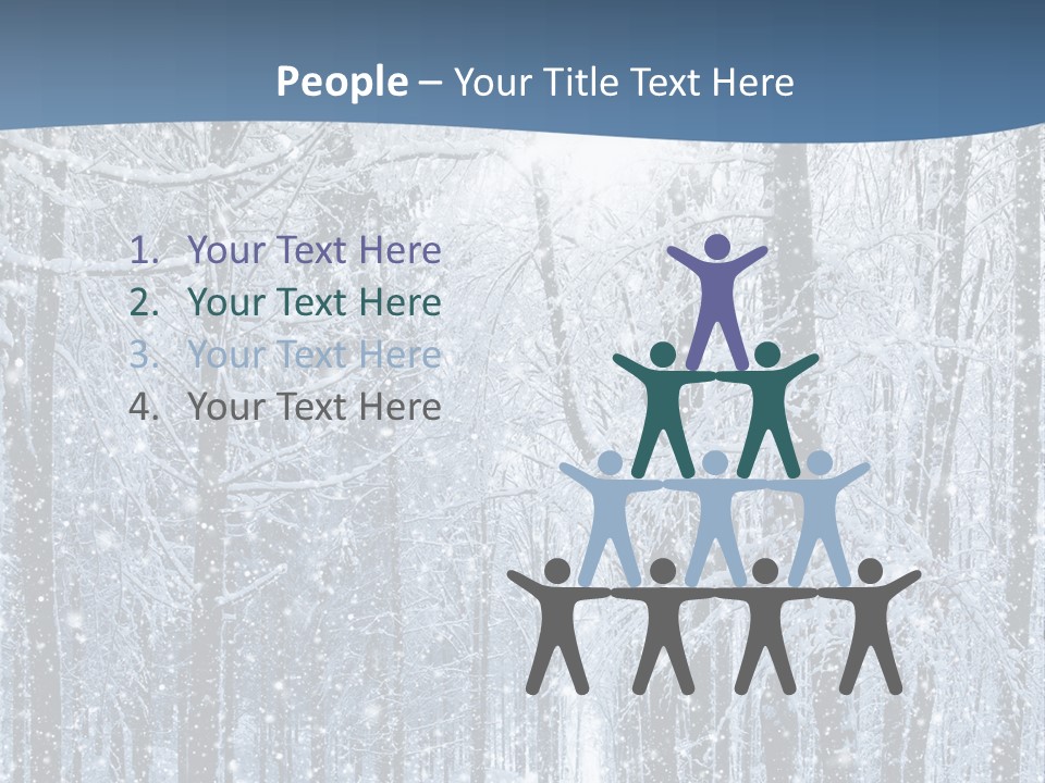 A Snowy Forest Powerpoint Presentation PowerPoint Template