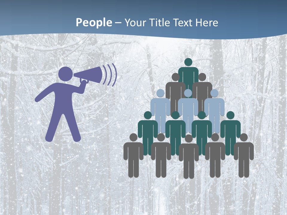 A Snowy Forest Powerpoint Presentation PowerPoint Template