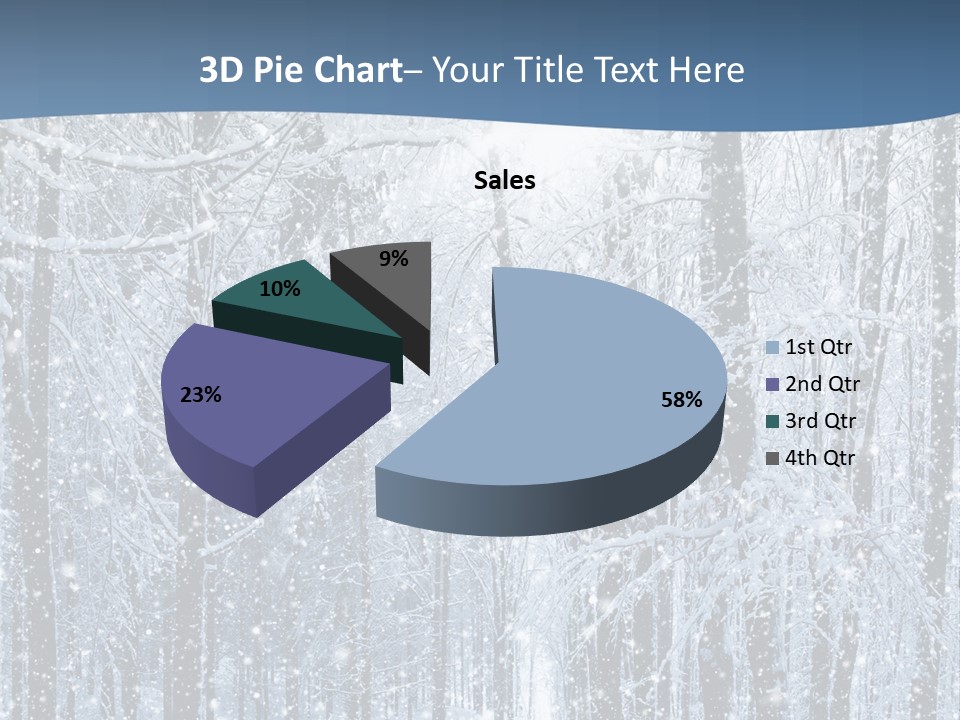 A Snowy Forest Powerpoint Presentation PowerPoint Template