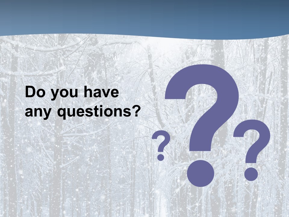 A Snowy Forest Powerpoint Presentation PowerPoint Template