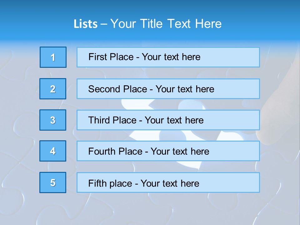 A Person Touching A Piece Of A Puzzle PowerPoint Template