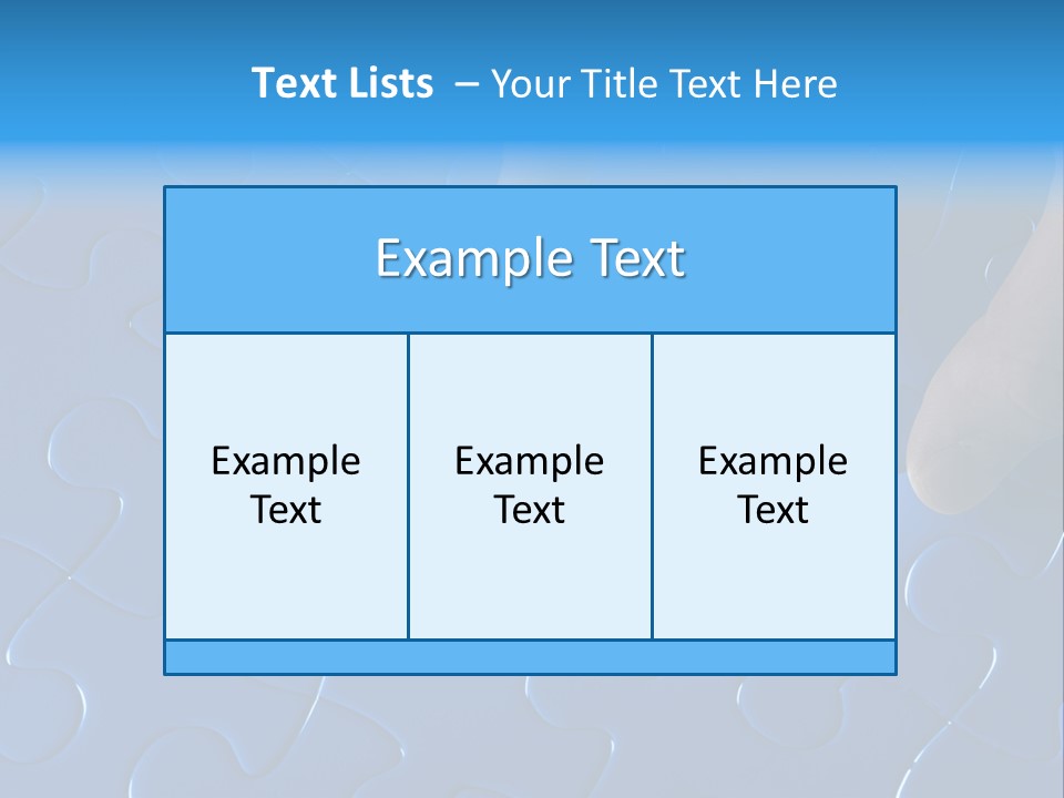 A Person Touching A Piece Of A Puzzle PowerPoint Template