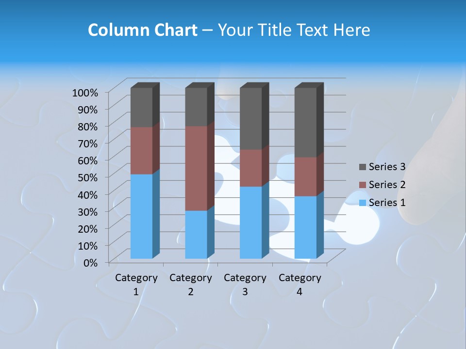 A Person Touching A Piece Of A Puzzle PowerPoint Template