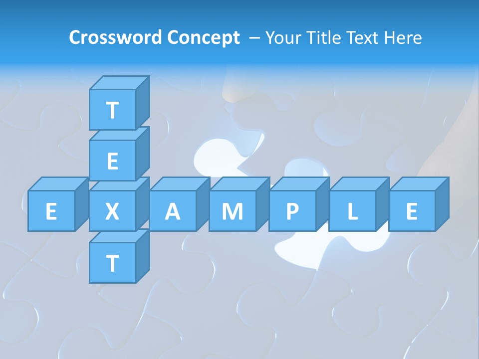 A Person Touching A Piece Of A Puzzle PowerPoint Template