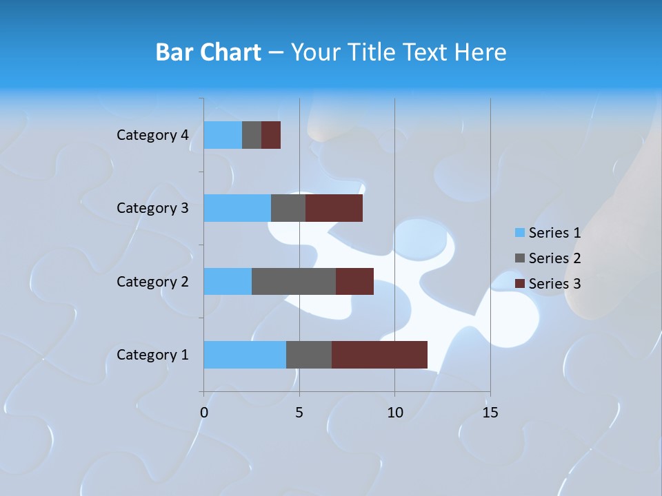 A Person Touching A Piece Of A Puzzle PowerPoint Template