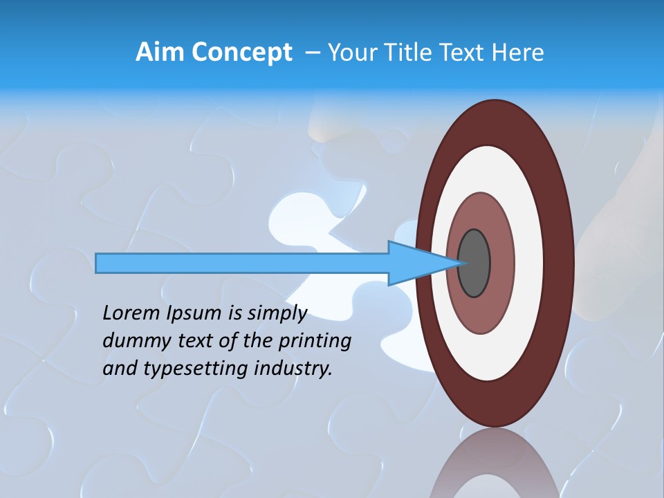 A Person Touching A Piece Of A Puzzle PowerPoint Template