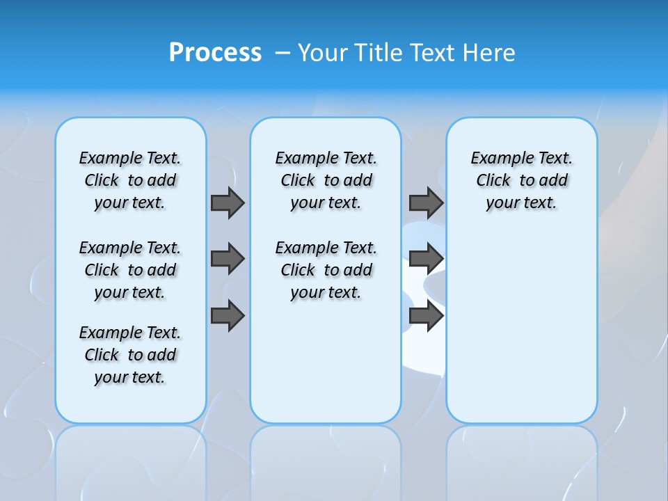 A Person Touching A Piece Of A Puzzle PowerPoint Template