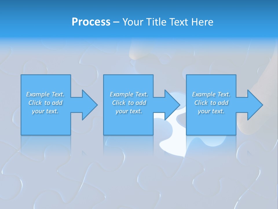 A Person Touching A Piece Of A Puzzle PowerPoint Template