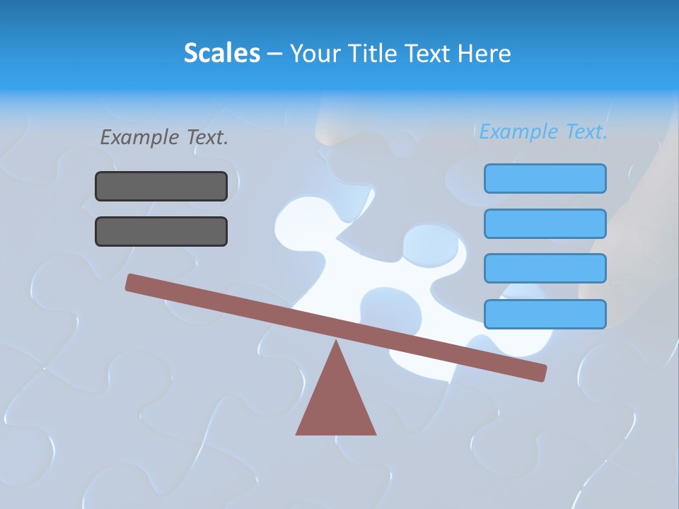 A Person Touching A Piece Of A Puzzle PowerPoint Template