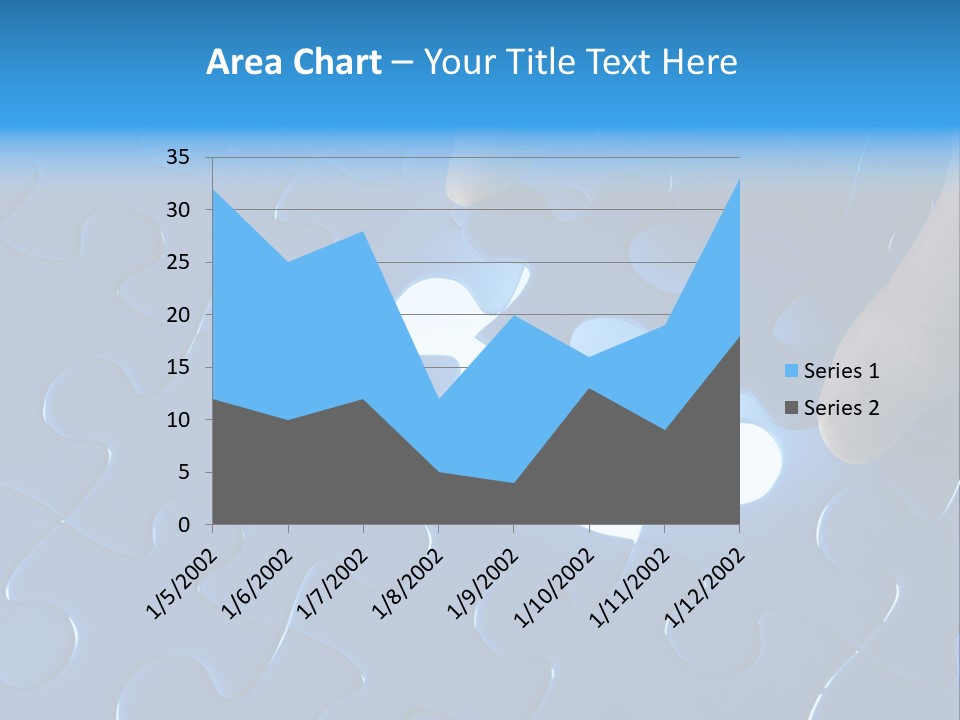 A Person Touching A Piece Of A Puzzle PowerPoint Template