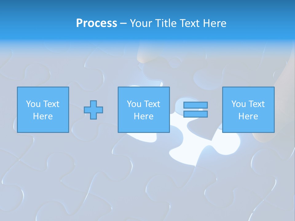 A Person Touching A Piece Of A Puzzle PowerPoint Template