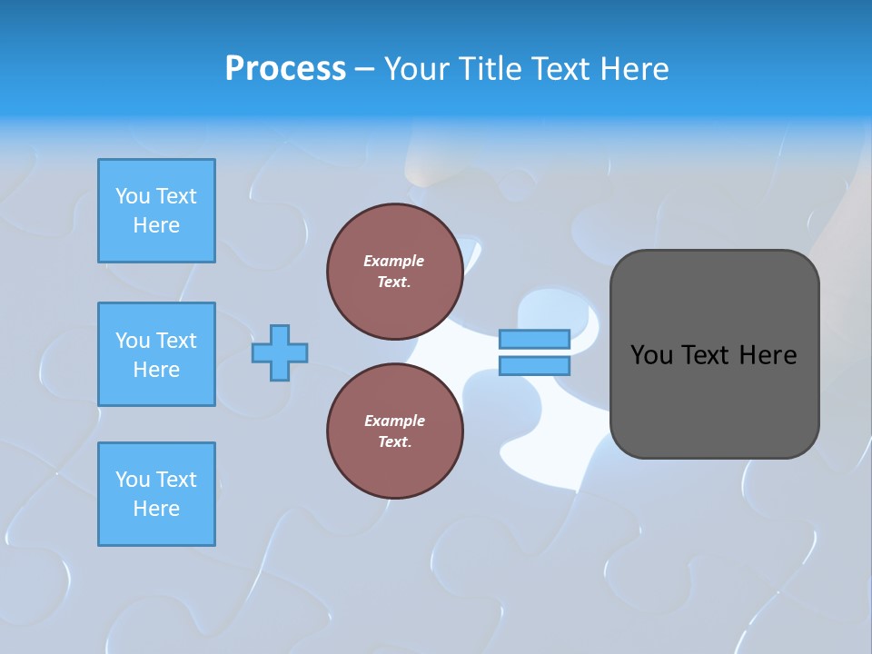 A Person Touching A Piece Of A Puzzle PowerPoint Template