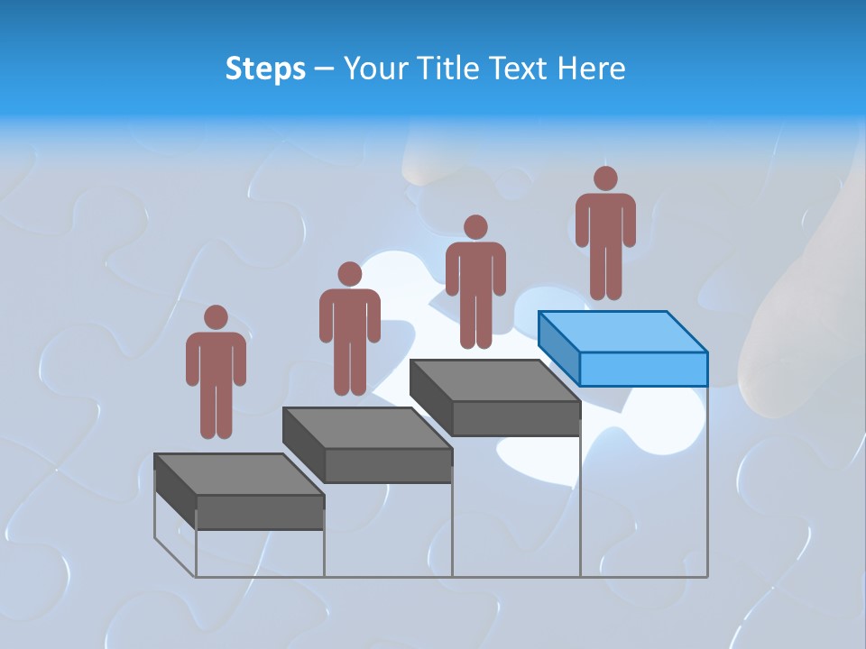 A Person Touching A Piece Of A Puzzle PowerPoint Template