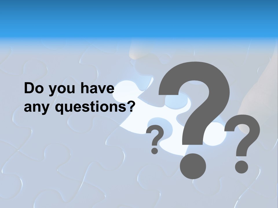 A Person Touching A Piece Of A Puzzle PowerPoint Template