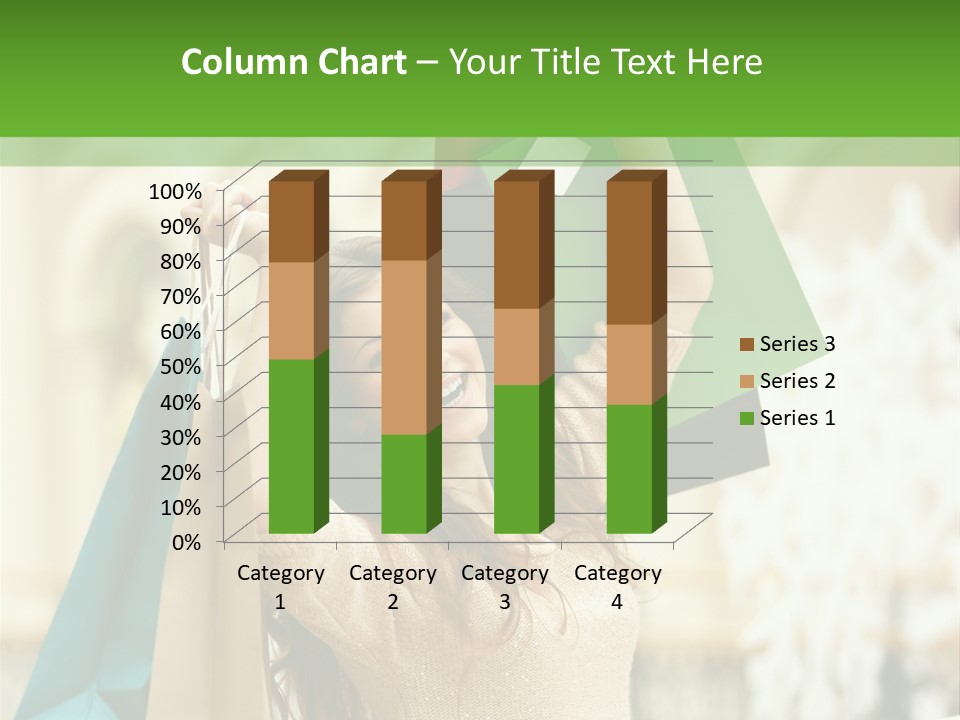 A Woman Holding Shopping Bags In Her Hands PowerPoint Template