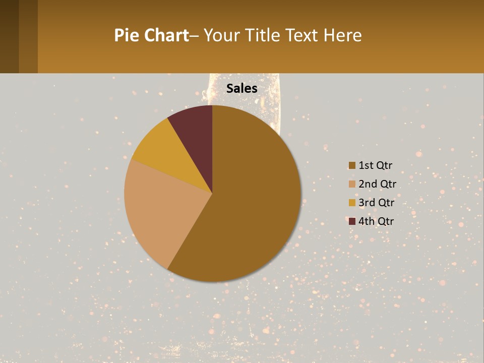 A Glass Of Champagne Is Being Poured Into The Air PowerPoint Template