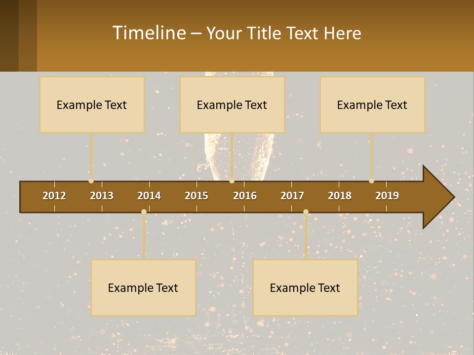 A Glass Of Champagne Is Being Poured Into The Air PowerPoint Template