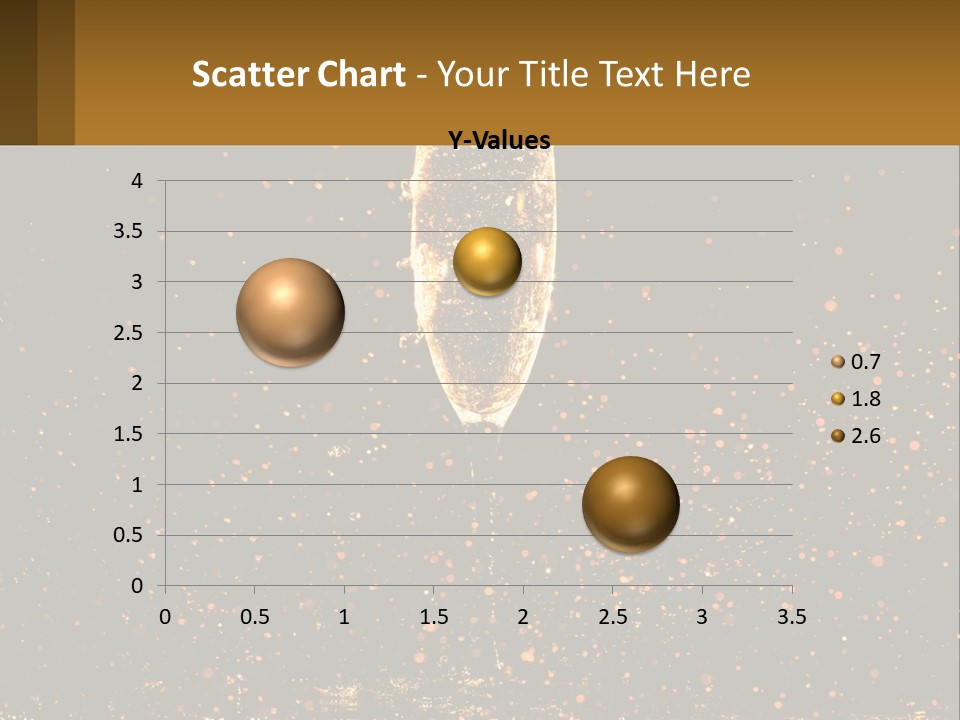 A Glass Of Champagne Is Being Poured Into The Air PowerPoint Template