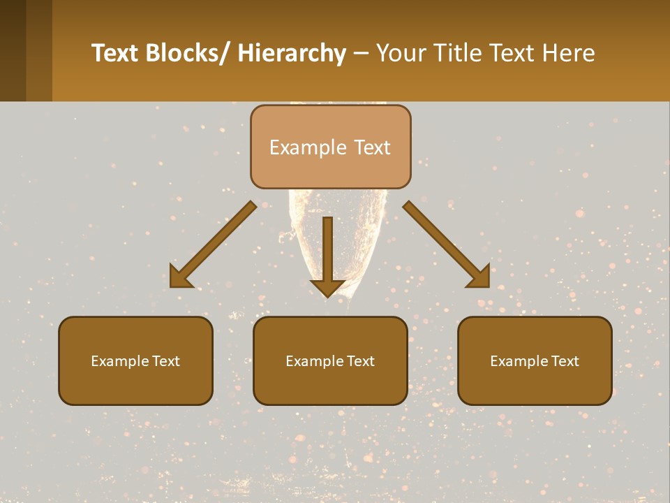 A Glass Of Champagne Is Being Poured Into The Air PowerPoint Template
