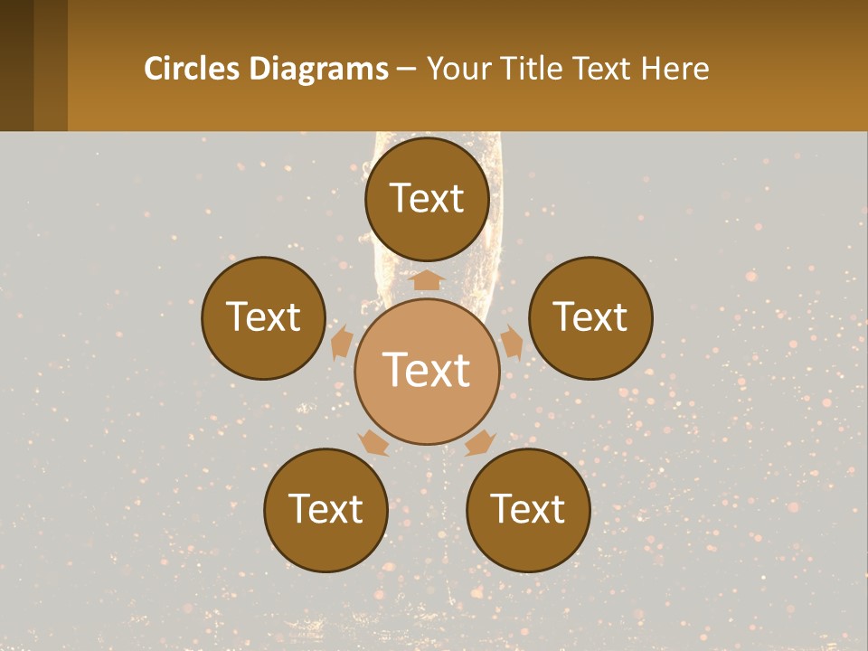 A Glass Of Champagne Is Being Poured Into The Air PowerPoint Template