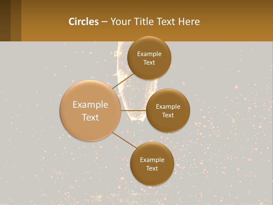 A Glass Of Champagne Is Being Poured Into The Air PowerPoint Template