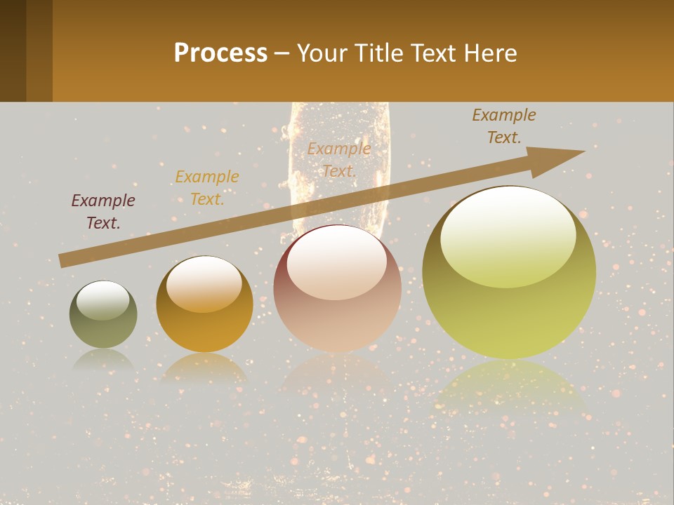 A Glass Of Champagne Is Being Poured Into The Air PowerPoint Template