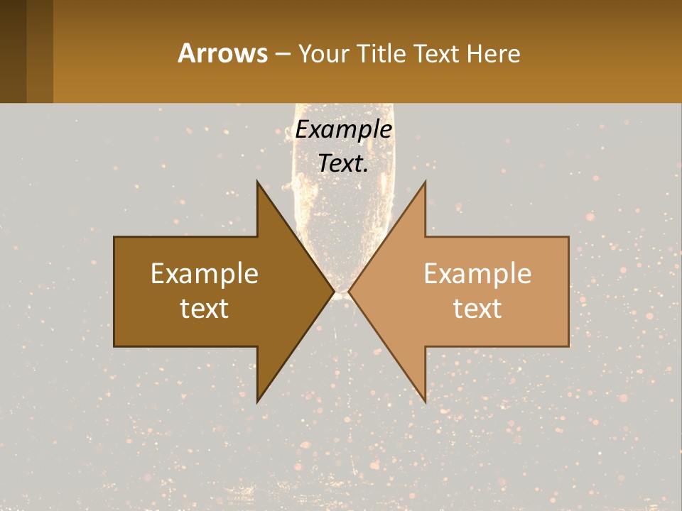 A Glass Of Champagne Is Being Poured Into The Air PowerPoint Template