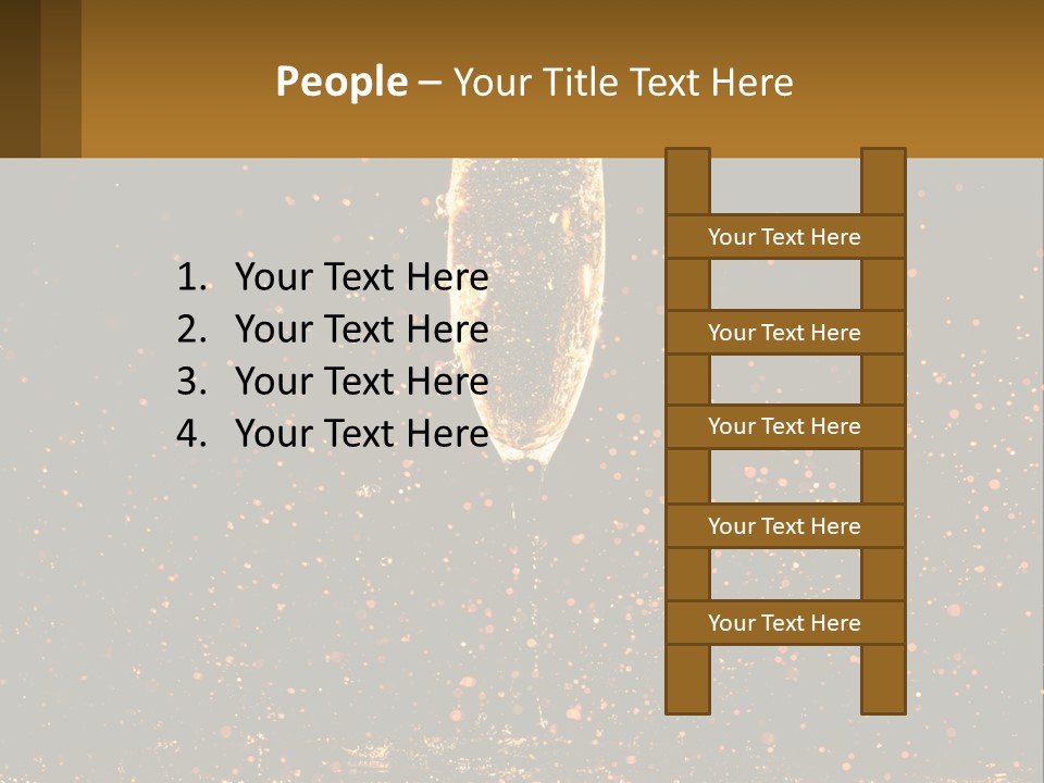 A Glass Of Champagne Is Being Poured Into The Air PowerPoint Template