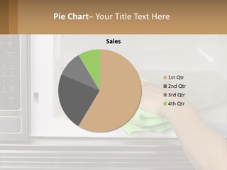 A Person Cleaning A Microwave With A Green Towel PowerPoint Template