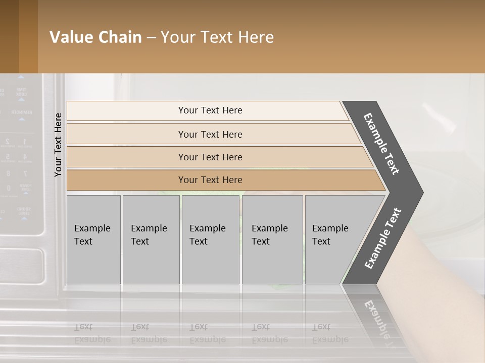 A Person Cleaning A Microwave With A Green Towel PowerPoint Template